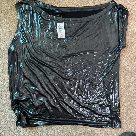 Torrid - Liquid Shine Off Shoulder Top - 2x - Picture 8 of 9